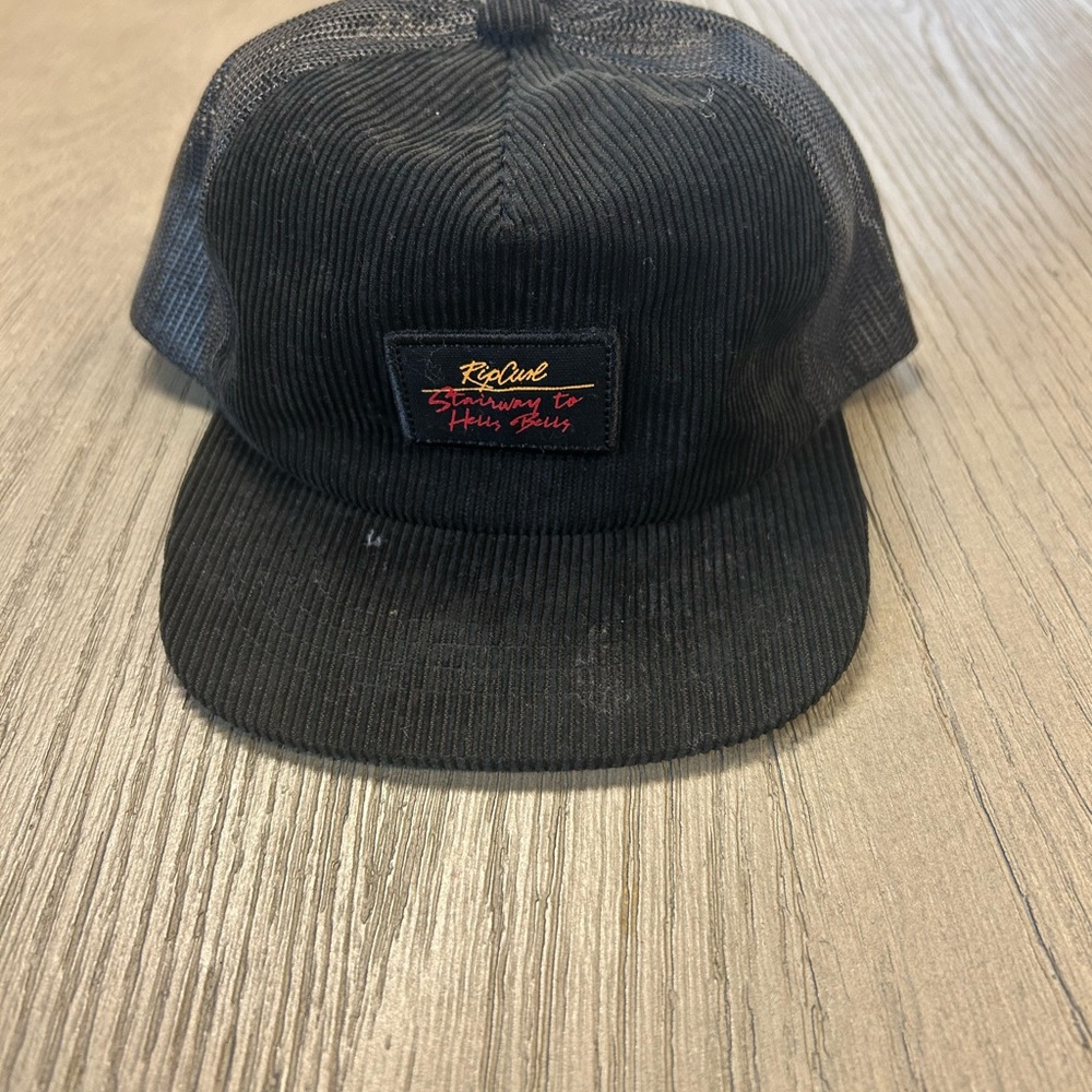 Rip Curl Black Corduroy Mesh Hat